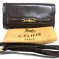 Celine Carriage Vintage 2way Leather Shoulder Bag Tea