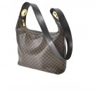 Celine Leather Macadam pattern shoulder bag