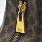 Celine Leather Macadam pattern shoulder bag