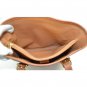 Celine Leather Macadam Pattern Shoulder Bag Brown