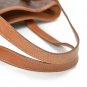 Celine Leather Macadam Pattern Shoulder Bag Brown