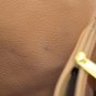 Celine Leather Macadam Pattern Shoulder Bag Brown