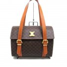 Celine leather basket-type bag