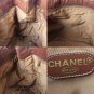 Authentic Chanel CC Logos Shoulder Hand Bag Straw Leather Beige