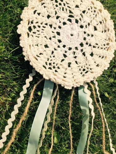 Small Blue Doily Daydream Dreamcatcher