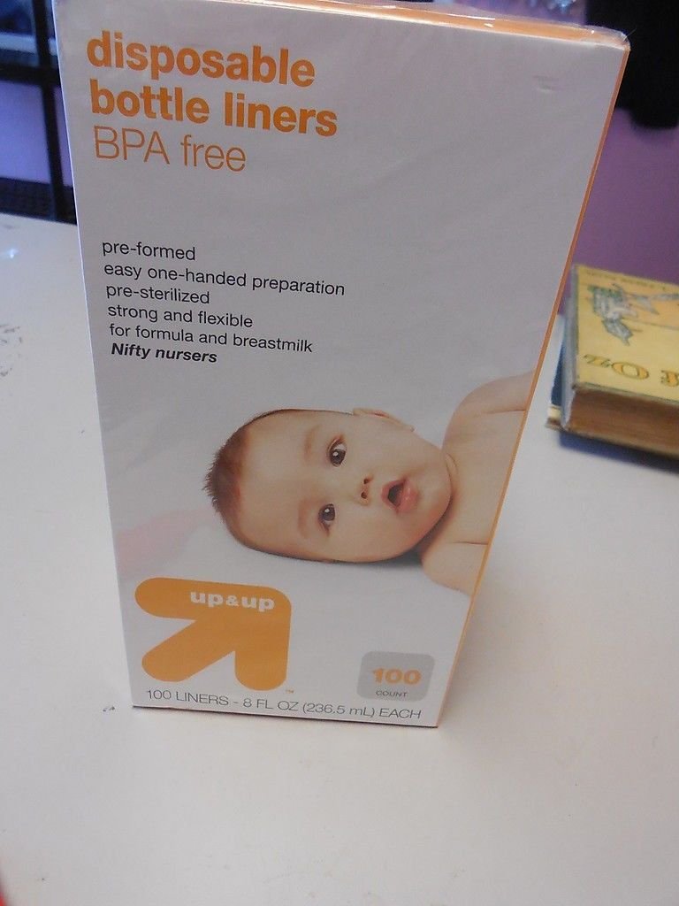 Target Disposable Bottle Liners BPA FREE Liners for 8oz. Preformed