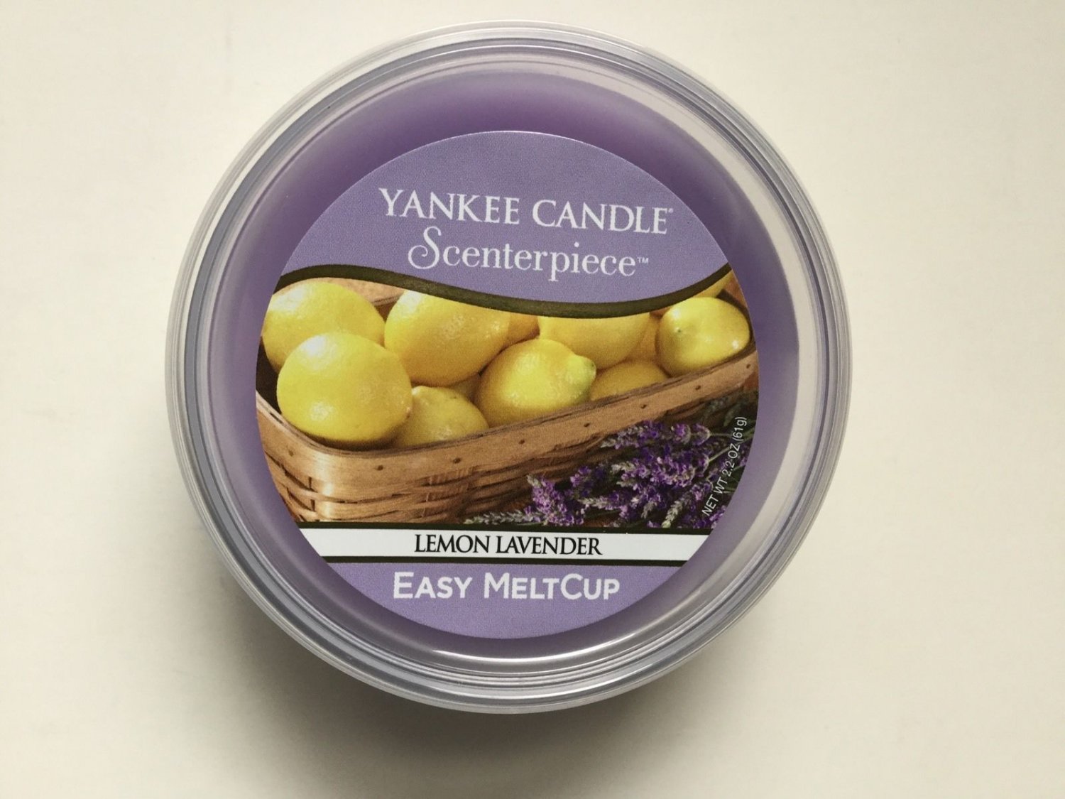 YANKEE CANDLE SCENTERPIECE LEMON LAVENDER EASY MELT CUP