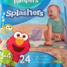 Pampers Splashers 24 Count Disposable Swim Diapers Size 3-4 Weight 16-34 Pounds
