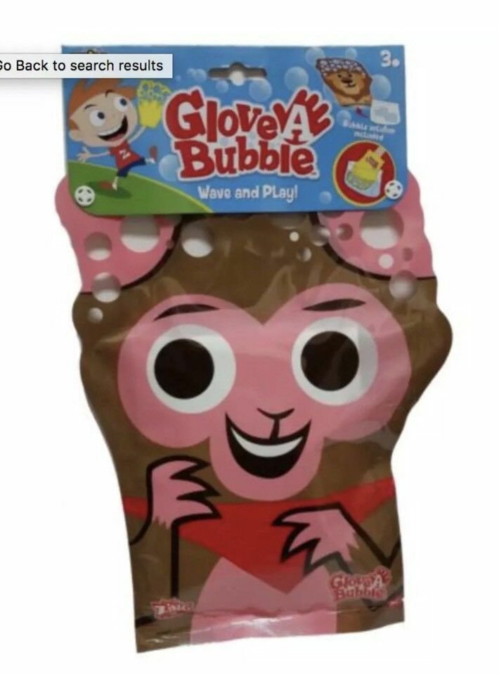 GLOVE A BUBBLE MONKEY WAVE AND PLAY ZING TOYS - CREATES HUNDREDS OF BUBBLES NIP