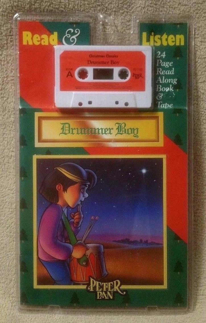 PETER PAN READ & LISTEN Book & Audio Cassette Tape Set DRUMMER BOY Christmas New