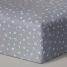 cloud island gray star fitted crib sheets