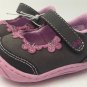 New - Infant Girls Size 2 Surprize By Stride Rite Floral Shoes Brown And Pink