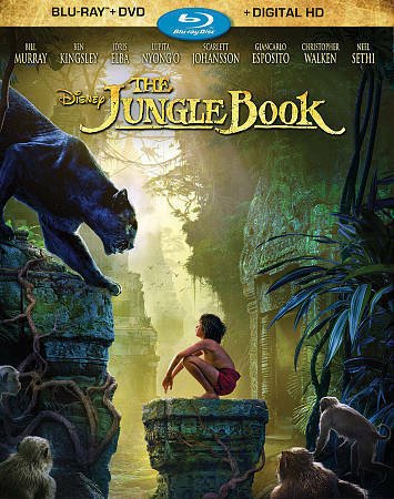 The Jungle Book (Blu-ray/DVD, 2016) no digital