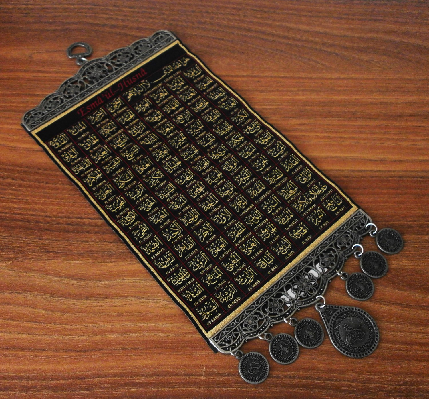 99 Names Of Allah. Esmaul Husna. Islamic Wall Hanging Tapestry Banner