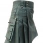 Custom made Green Gothic kilt, Utility Fabric Kilt