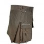 Custom made Brown Gothic kilt, Utility Fabric Kilt