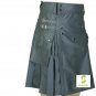 Custom made Grey kilt, Utility Fabric Kilt
