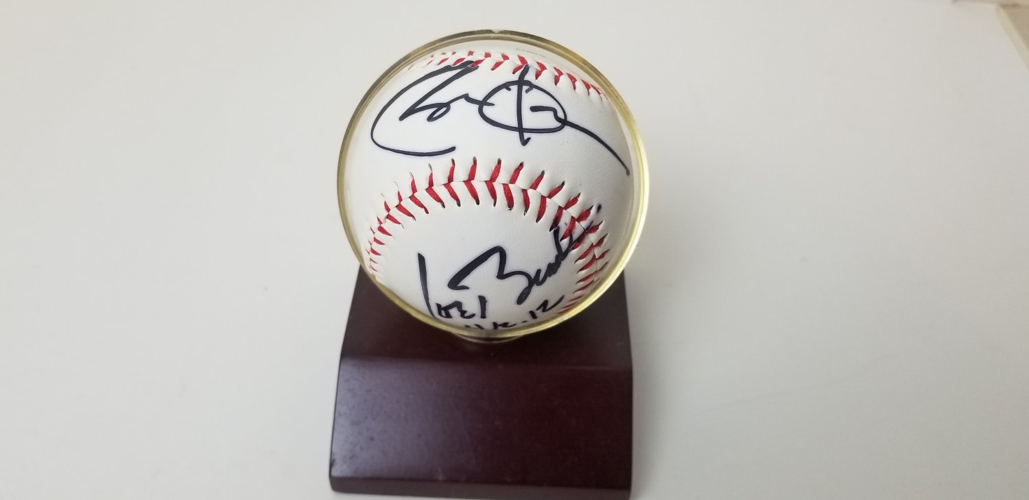 Barack Obama & Joe Biden DUAL signed baseball