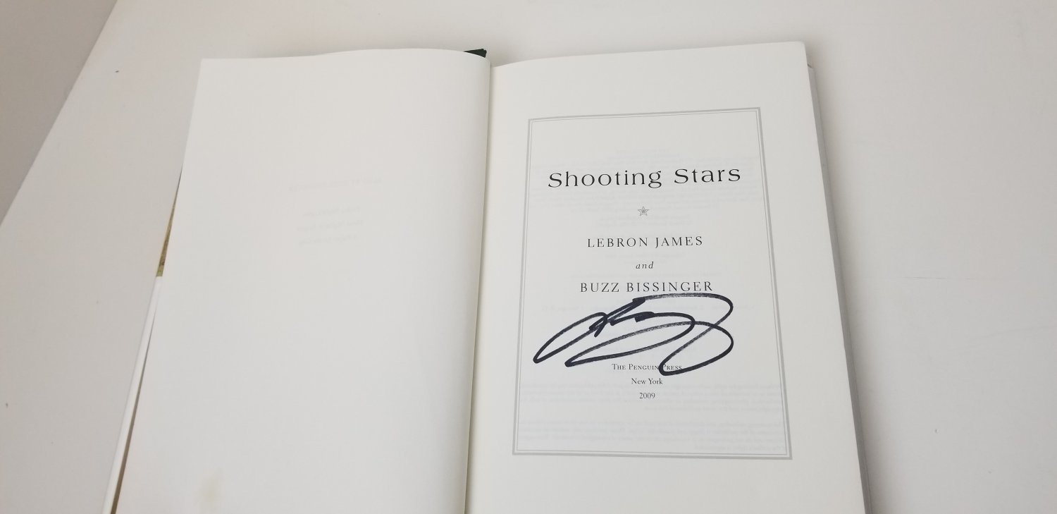 LeBron James signed 'Shooting Stars' book