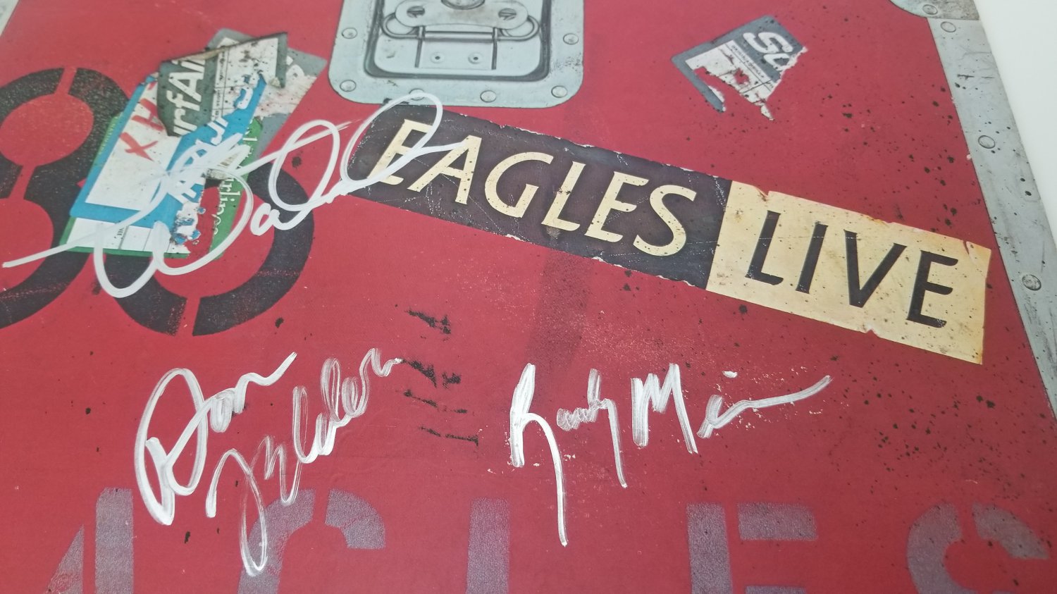The Eagles autographed LP