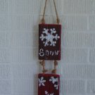 Country Style Wooden "Snow" Door Knob Hanger