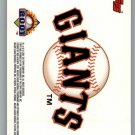 2001 Topps Opening Day Stickers 25 San Francisco Giants 2001 Topps Opening Day Stickers 25 San Francisco Giants