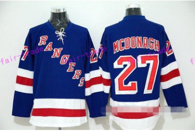 New York Rangers 27 Ryan McDonagh Ice Hockey Jerseys Stadium Series Winter Classic Blue