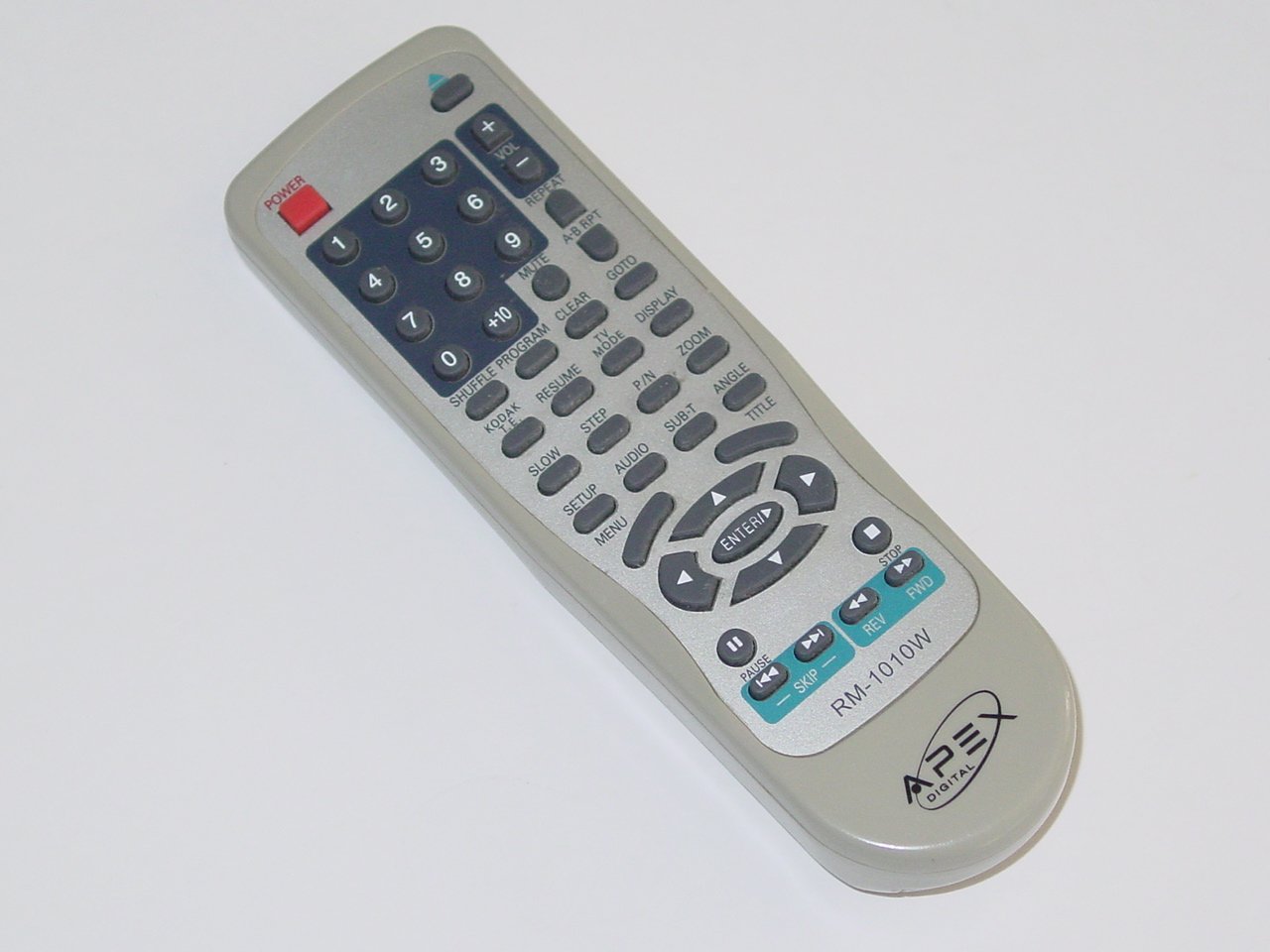 Apex Rm 1010w Tv Dvd Player Remote Control