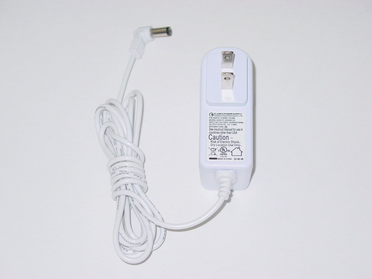 DongGuan DQS151-240065-VU AC Power Adapter DQS151-240065-15C08A 24V 0.65A