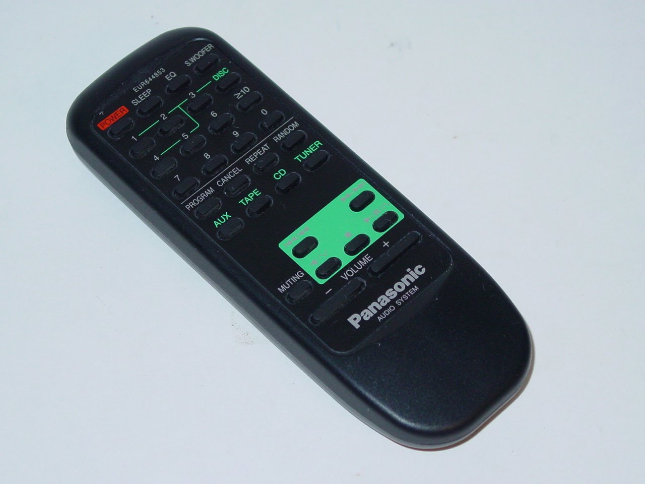 Panasonic EUR644853 Audio System Remote Control