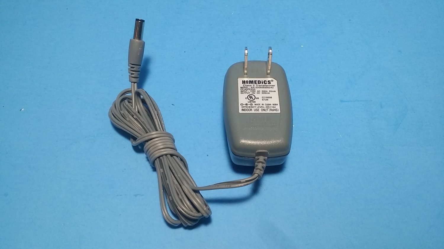 Homedics KA12D060030024U AC Power Adapter PP-ADPESS3 6V 300mA