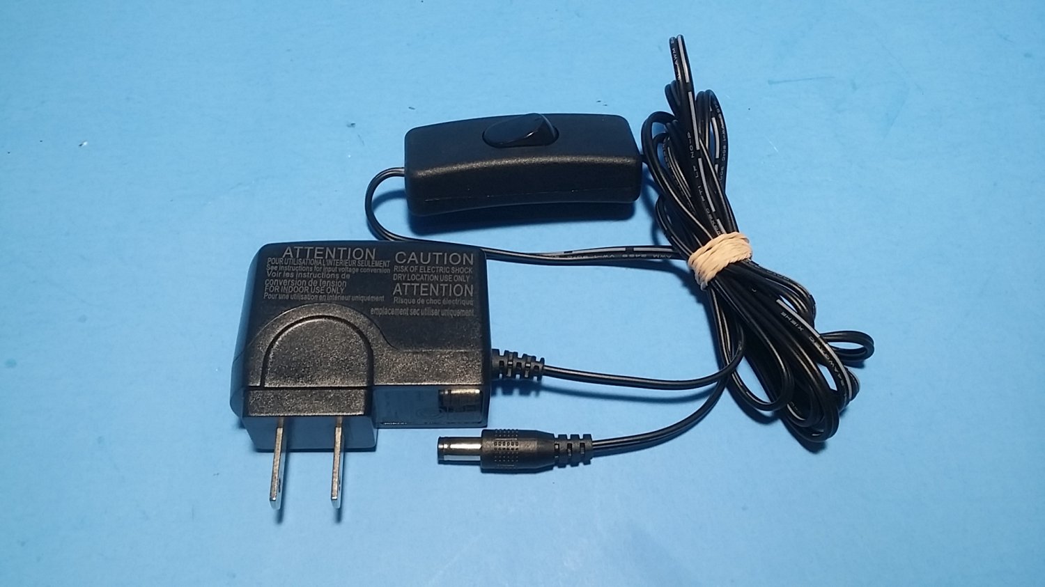 EOBAR Power EBS0075F-1200300CU w/ Switch (On & Off Button) AC Adapter 12V 300mA