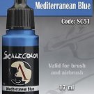 ScaleColor - Acrylic paint - Mediterranean Blue - SC-51 17ml bottle