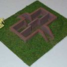 Amera Plastic S229 1/72 scale Airfield Blast Shelter, wargame terrain