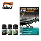 AirPlanes Engine & Exhauss weathering set by AMMO MIG for WWII, Modern, & Si-Fi