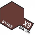 X9 MIN Brown - 10ml jar of Tamiya Color Mini Acrylic Paint