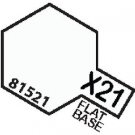 X21 MIN Flat Base - 10ml jar of Tamiya Color Mini Acrylic Paint