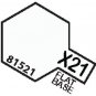 X21 MIN Flat Base - 10ml jar of Tamiya Color Mini Acrylic Paint