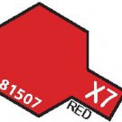 X7  MIN Red - 10ml jar of Tamiya Color Mini Acrylic Paint