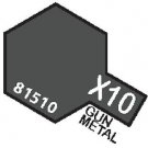 X10 MIN Gun Metal - 10ml jar of Tamiya Color Mini Acrylic Paint