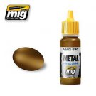 Old Brass Metal Acrylic Color by AMMO of MIG WWII/modern & Si-Fi vehicle MIG-190