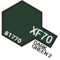 XF70  MIN Dark Green 2 - 10ml jar of Tamiya Color Mini Acrylic Paint