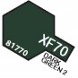 XF70  MIN Dark Green 2 - 10ml jar of Tamiya Color Mini Acrylic Paint