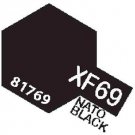 XF69  MIN Nato Black - 10ml jar of Tamiya Color Mini Acrylic Paint