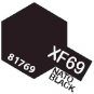 XF69  MIN Nato Black - 10ml jar of Tamiya Color Mini Acrylic Paint