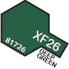 XF26  MIN Deep Green - 10ml jar of Tamiya Color Mini Acrylic Paint