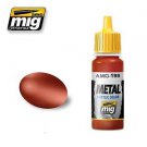 Copper Metal Acrylic Color by AMMO of MIG WWII/modern & Si-Fi vehicle MIG-199