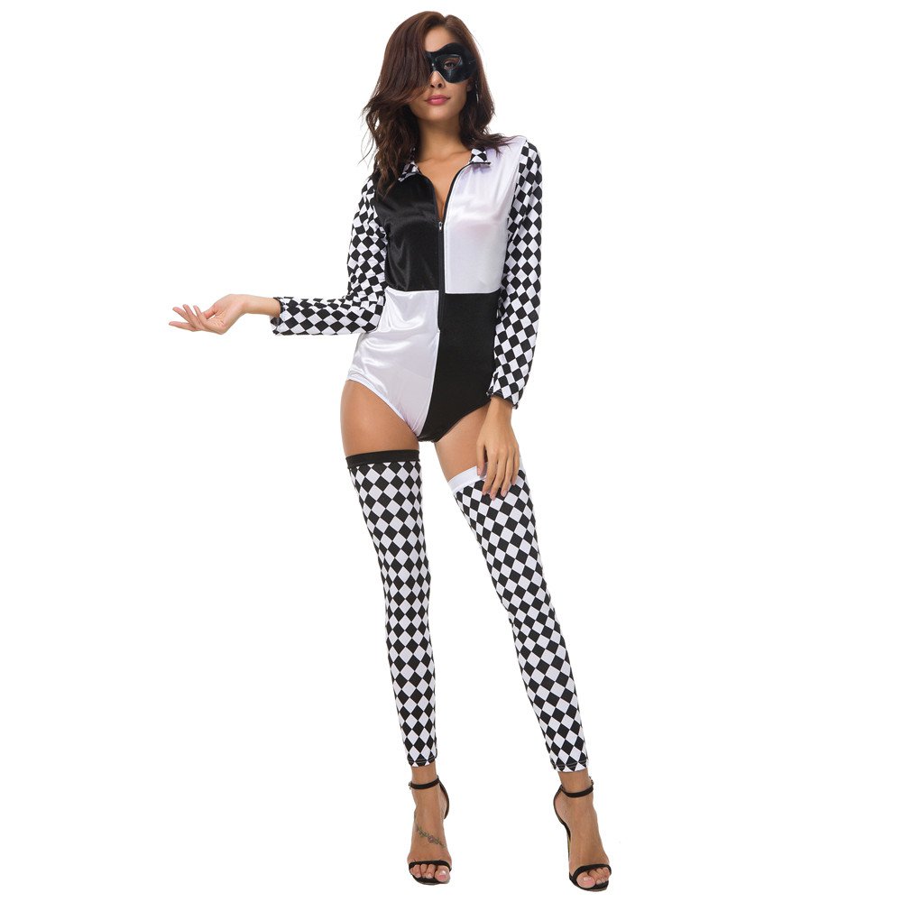 Halloween costume cosplay Fancy Dress Party clown Uniform Circus Outfits Queen Costume