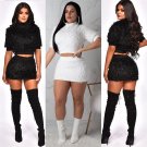 Spring Fashion Two Piece Dress Half Sleeve Sweetheart with Skirt Fall Women Two Piece Sets