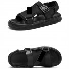 Ankle Buckle Straps Rugged Black Fashion Slippers Summer Beach Sandals